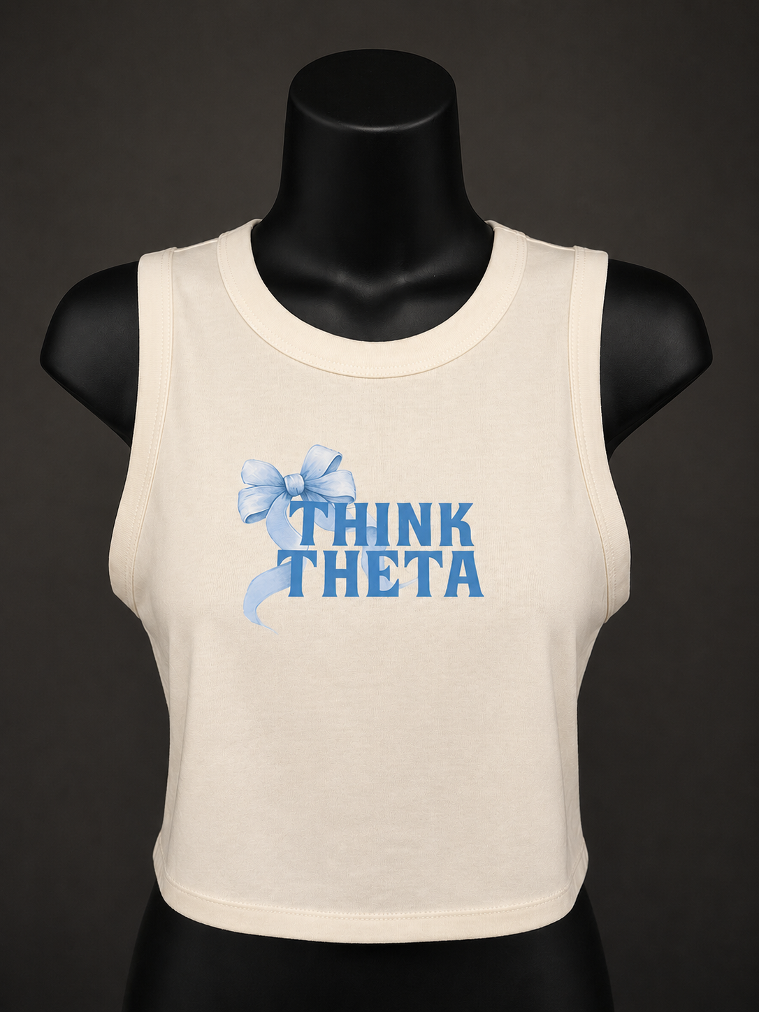 Cream Kappa Alpha Theta Bow Tank