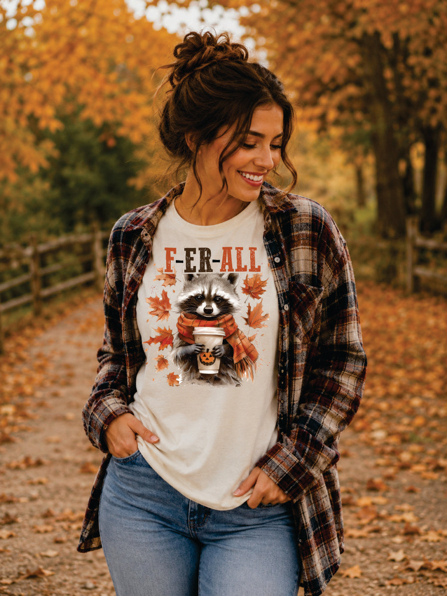 F-ER-ALL Raccoon Fall Graphic Tee