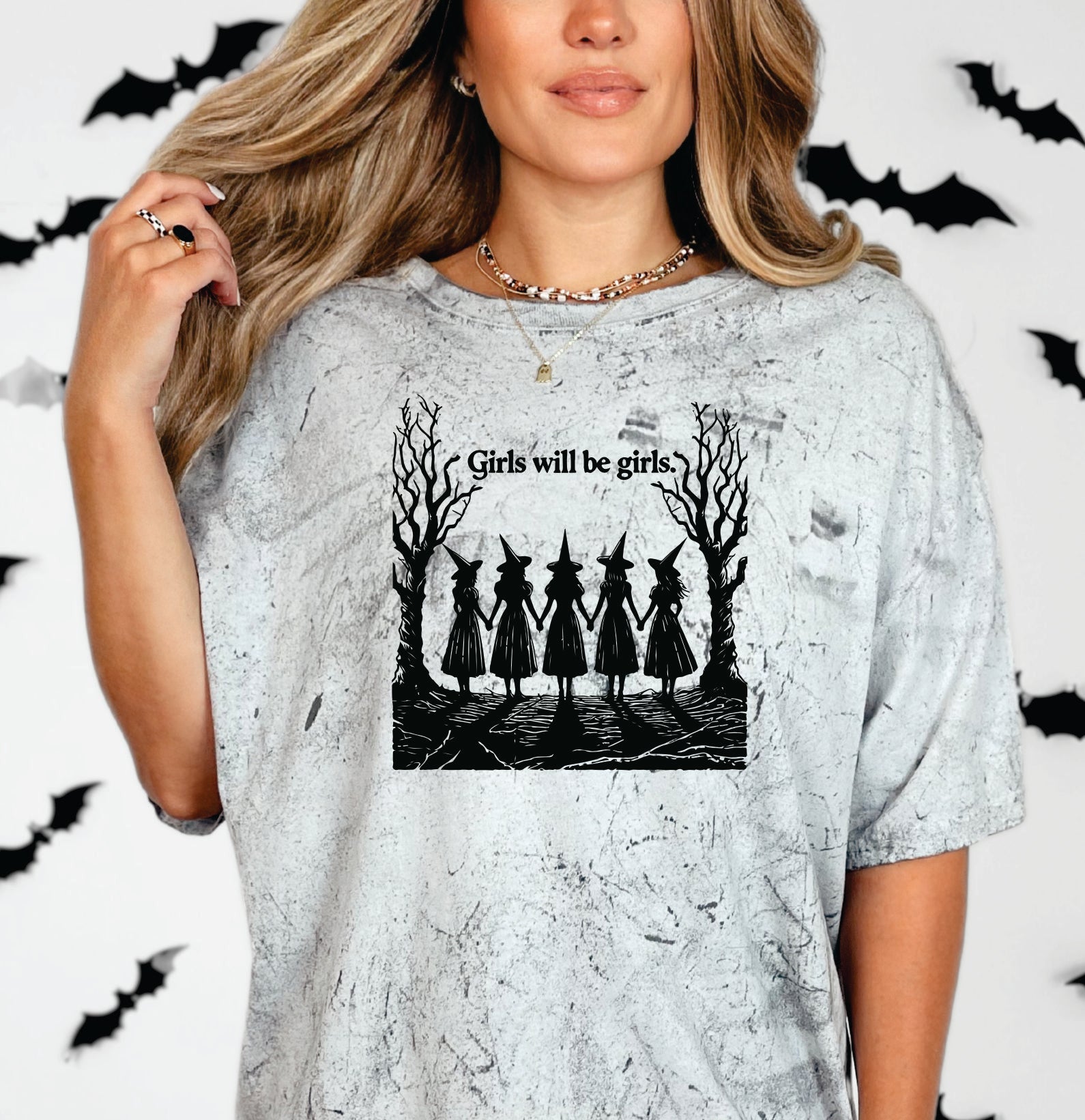 Girls Will Be Girls Halloween Graphic Tee