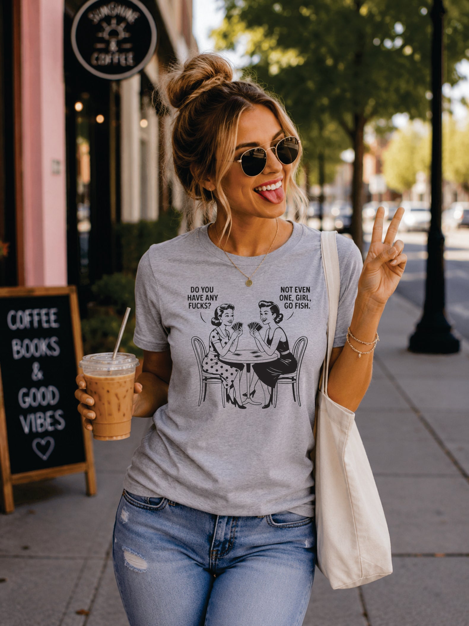 Go Fish Funny Retro Graphic Tee